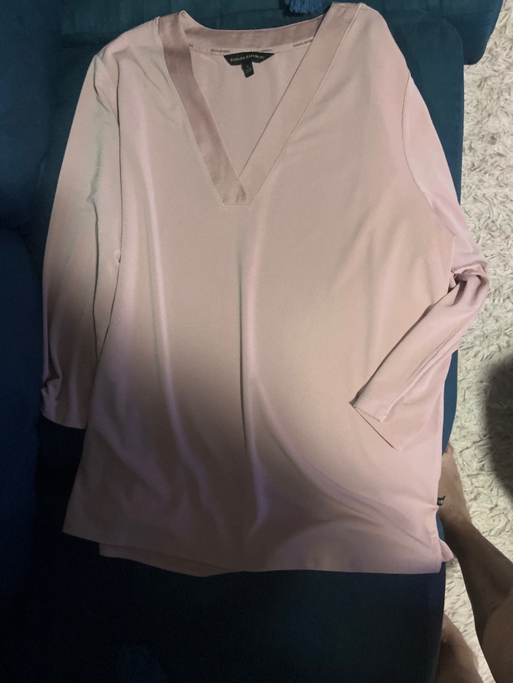 Banana Republic pink mauve shirt L